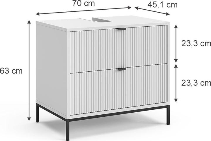 Actual product image Vicco Eliza (70 x 45.10 x 63 cm)
