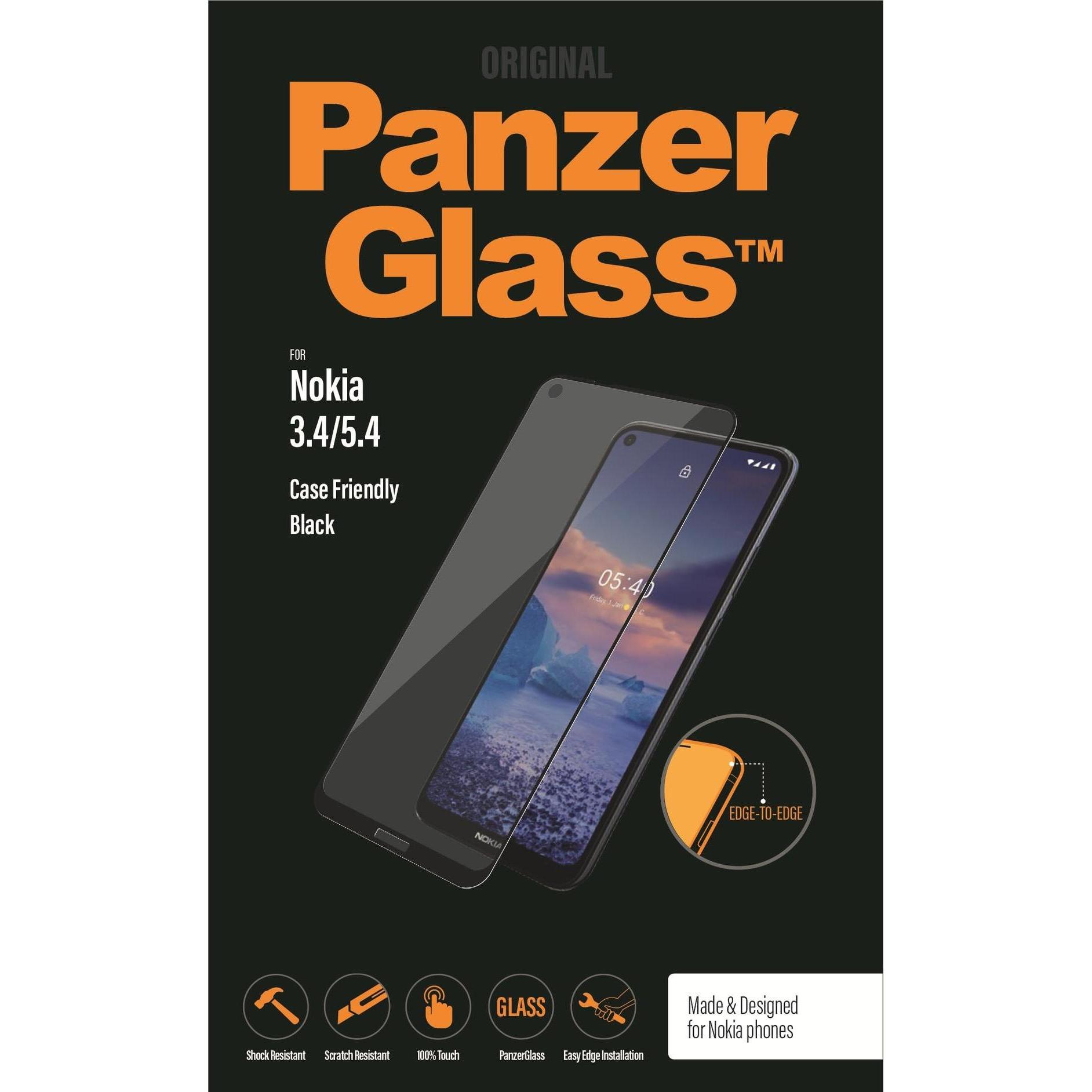 Thumbnail - PanzerGlass Edge to Edge (1 Stück, Nokia 5.4, Nokia 3.4), Smartphone Schutzfolie, Schwarz