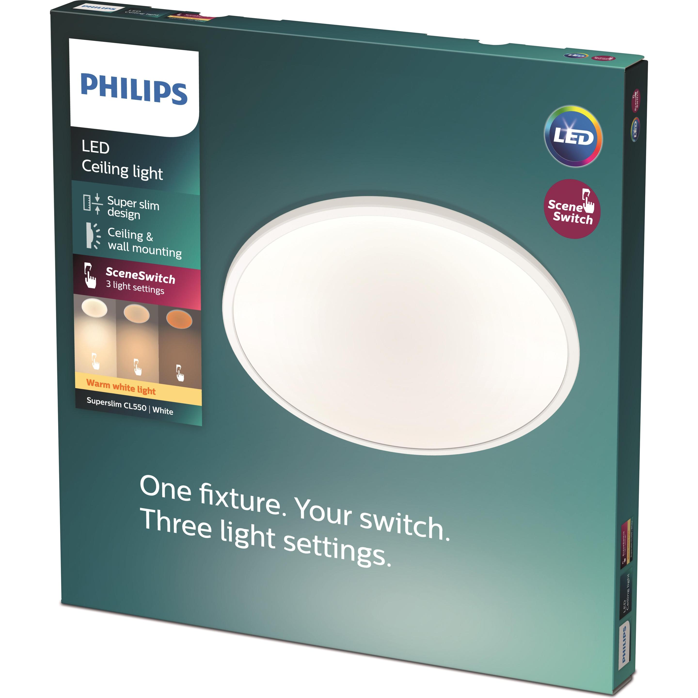 Thumbnail - Philips, Wandleuchte + Deckenleuchte, 3-in-1 Scene Switch (1500 lm)
