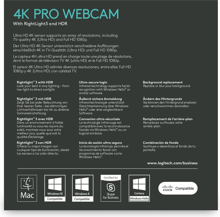 Immagine prodotto Logitech Brio (13 Mpx)
