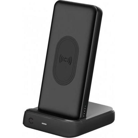 Cygnett ChargeUp Duo 10000mAh Wireless Power Bank + Dock di ricarica - EU/UK (10000 mAh, 18 W), Powerbank, Nero