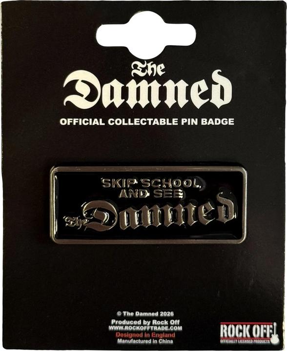 Actual product image Universal Textiles Skip School And See Pin Badge