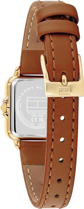 Produktbild Tommy Hilfiger Drei-Hand-Quarzuhr mit Lederband für Damen (24 mm)