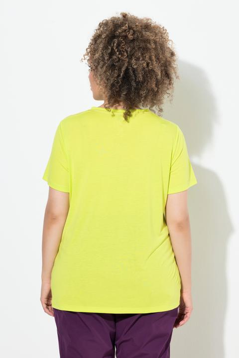 Produktbild Ulla Popken Funktions-Shirt, Wild, V-Ausschnitt, Halbarm (46, 48)