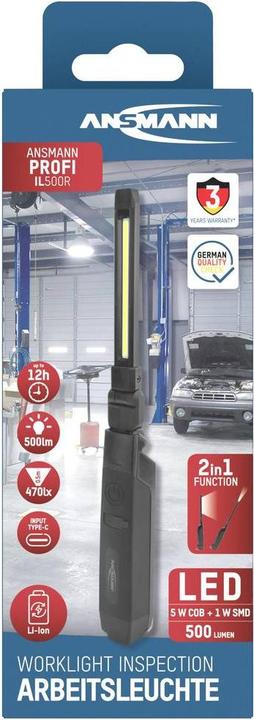 Actual product image Ansmann Workshop rod light professional inspection light 500 lumen (500 lm)