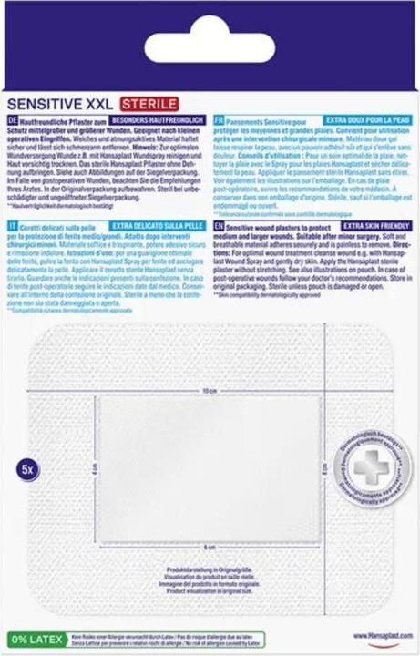 Actual product image Hansaplast Wound plaster Sensitive XXL (5x)
