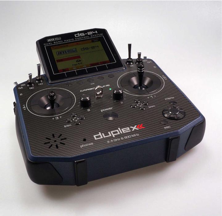Actual product image Jeti DS-24 duplex 2.4 GHz Carbon Line Dark Blue Multimode
