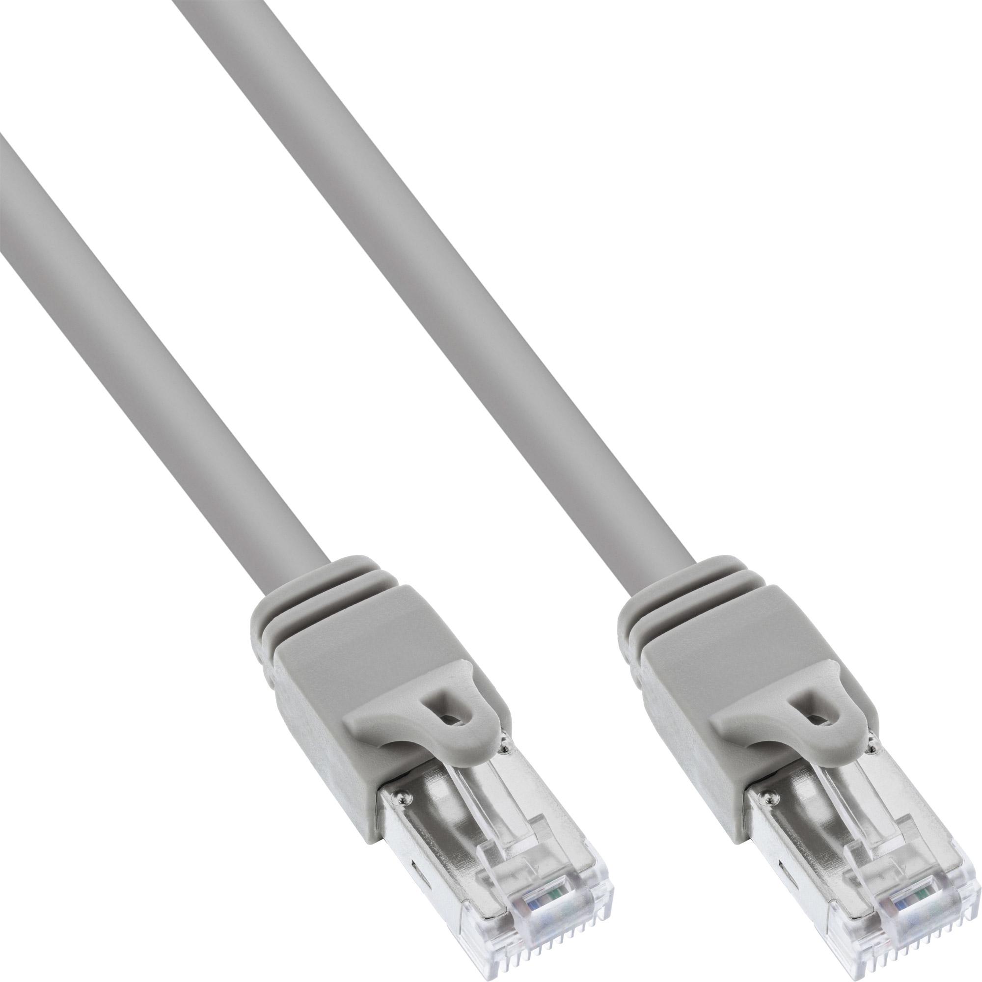 Thumbnail - InLine Embedded Patchkabel S/FTP PiMF Cat.6 zertifiziert grau 0,3 m (S/FTP, CAT6, 0.30 m), Netzwerkkabel