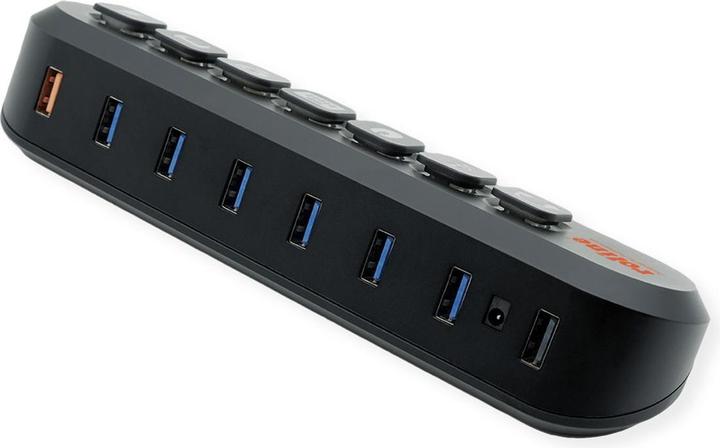 Image du produit Secomp ROLINE USB3.2 Gen1 Hub 7x USB-A austauschbare Tasten (14.02.5063) (USB-A, 7 ports)