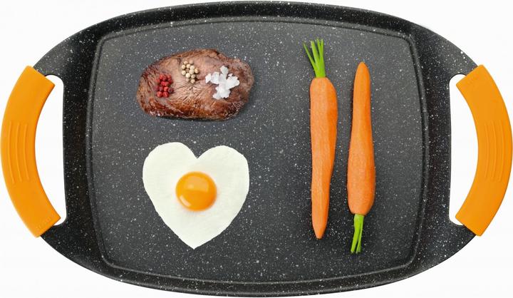 Immagine prodotto Ibili Piastra grill Basic Stone 47 x 29 cm Grigliate e arrosti con piastra in pietra