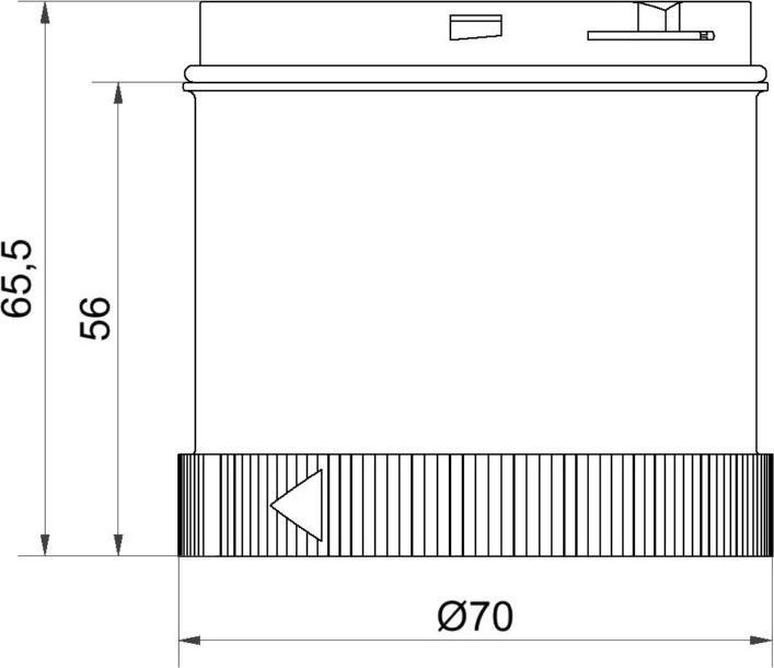 Produktbild Werma Signalsäule-Lampenmodul gelb