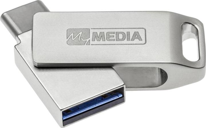 Produktbild MyMedia USB 3.2 OTG Stick 32GB, Typ A-C, My Dual, silber (32 GB, USB-A, USB-C)