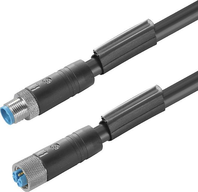 Actual product image Weidmüller 2455250500 Sensor/actuator connection cable M12 plug 5.00 m No. of poles 4+PE 1 pc.
