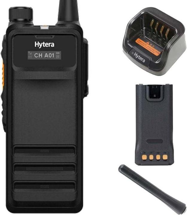 Hytera 705G BT Uv UHF with GPS and BT/ Li-polymer Akku /desktop charging station