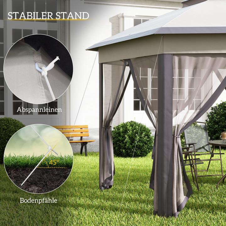 Actual product image Outsunny Folding pavilion with carrier bag (405 cm, 405 cm)