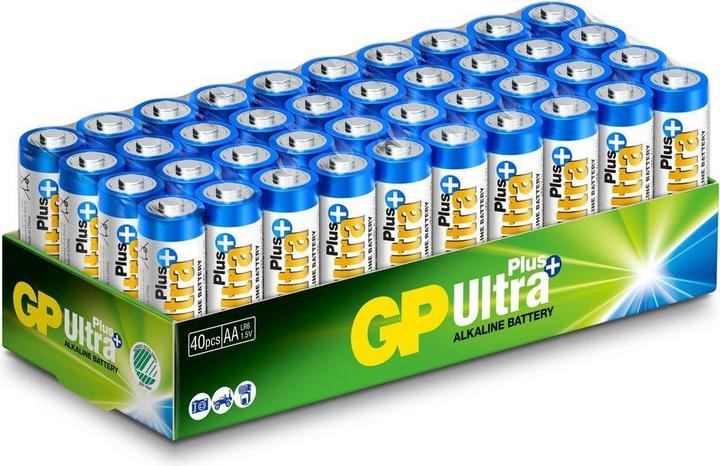 Image du produit GP Batteries 15AUP-S40/ LR6 Pile ULTRA PLUS - 40 Paquet (40 pcs, AA)