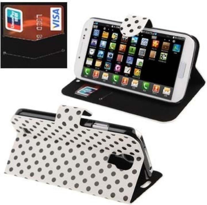 Produktbild König Design Schutzhülle Handytasche (Flip Quer) + Handytasche Flip Strass für Handy Samsung Galaxy S4 i9500 / i9 (Samsung Galaxy S4)