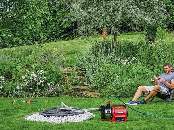 Produktbild Einhell Hauswasserautomat GE-AW 1144 SMART (rot/schwarz, 1.100 Watt, App-Steuerung) (Hauswasserpumpe)