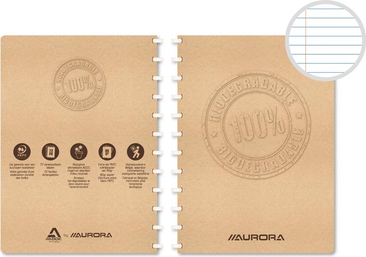 Produktbild Adoc Ringbuch BIO Liniert 144Seiten (A4, Liniert)