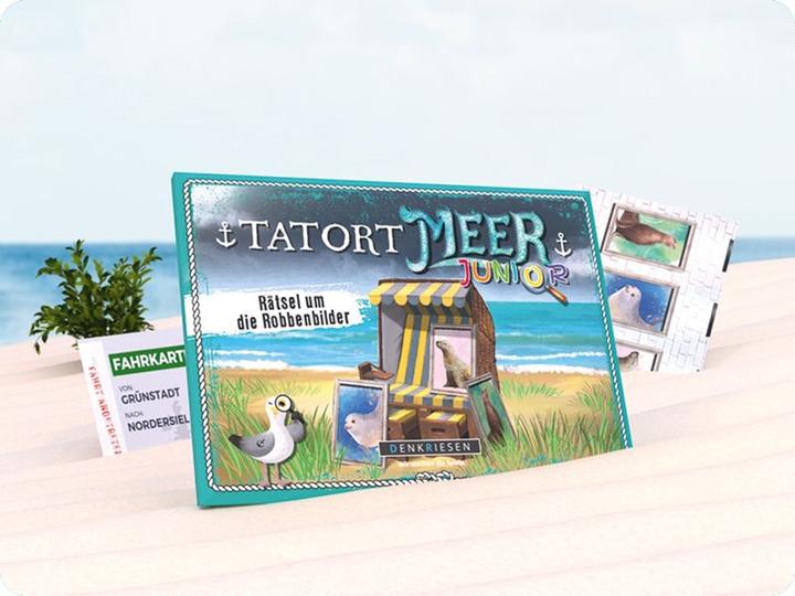 Actual product image Denkriesen Tatort Meer Junior - Mystery about the seal pictures (d) (German)