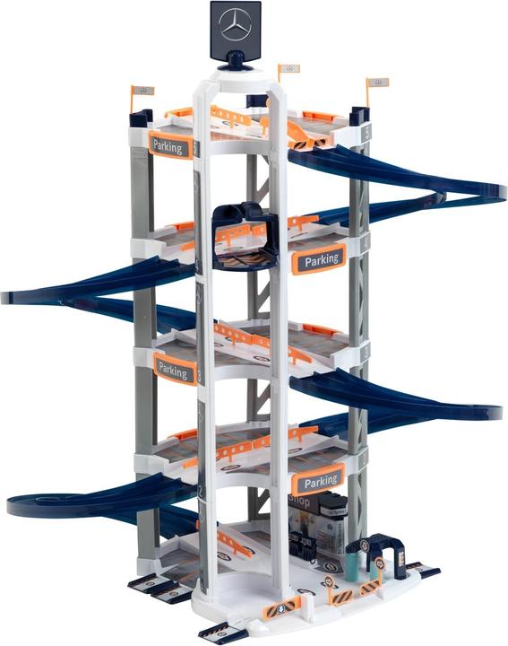 Theo Klein 3972 Mercedes-Benz Parkhaus mit 5 Ebenen I Stabile Parkgarage mit dop