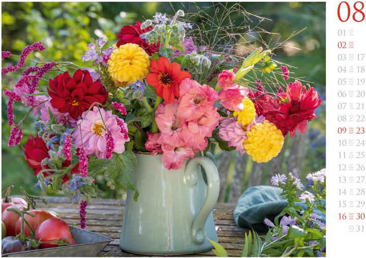 Image du produit Blumenzauber Kalender 2026 (45 x 33 cm, Anglais, Français, Allemand)
