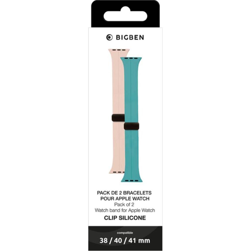 Bigben 2er Pack Armbänder, Uhrenarmband, Beige
