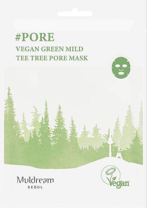 Actual product image Muldream Vegan Green Mild Tea Tree Pore Mask