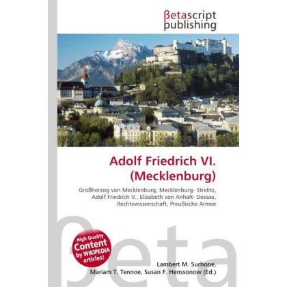 Adolf Friedrich VI. (Mecklenburg), Fachbücher