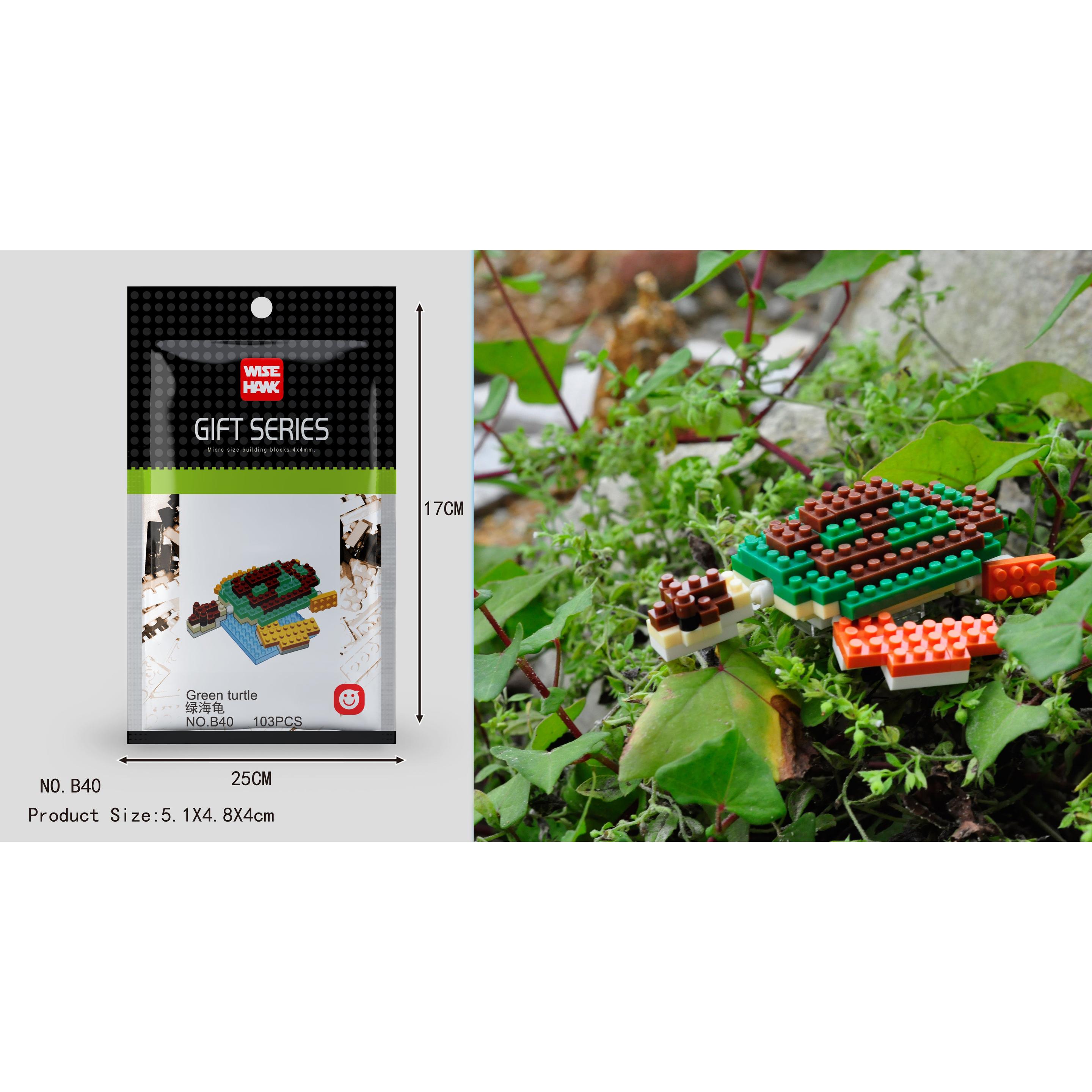 Tinisu SchildkrÃ¶te Figur Bausteine Modell LNO Micro-Bricks