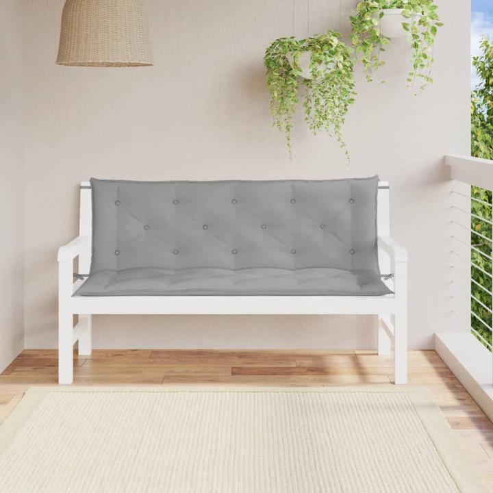 Actual product image vidaXL Garden bench cushions 2 pcs. O x ford fabric (150 x 50 x 7 cm)