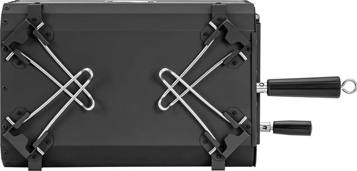 Actual product image Uniprodo Tent stove - black - foldable - 382 x 250 x 231 mm - carbon steel
