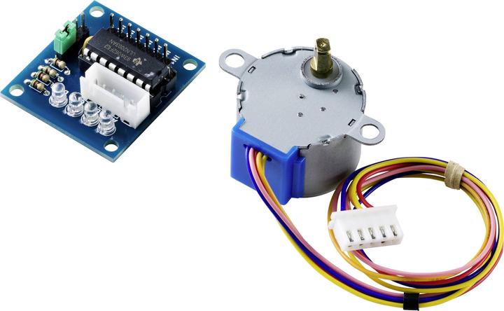 Actual product image Tru Components Stepper motor with 5V/DC and driver board ULN2003