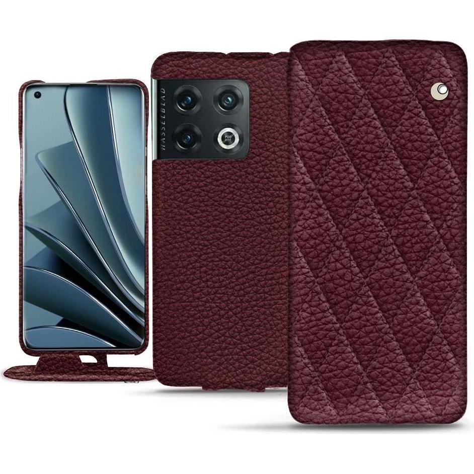 Thumbnail - Noreve Lederschutzhülle vertikal (OnePlus 10 Pro), Smartphone Hülle, Violett