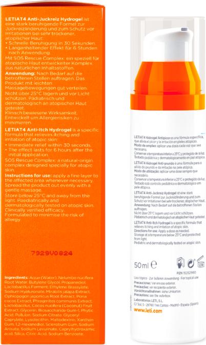 Produktbild Leti LETIAT4 Atopic Skin Anti-Juckreiz Hydrogel, 50 ml Gel (Körpergel, 50 ml)