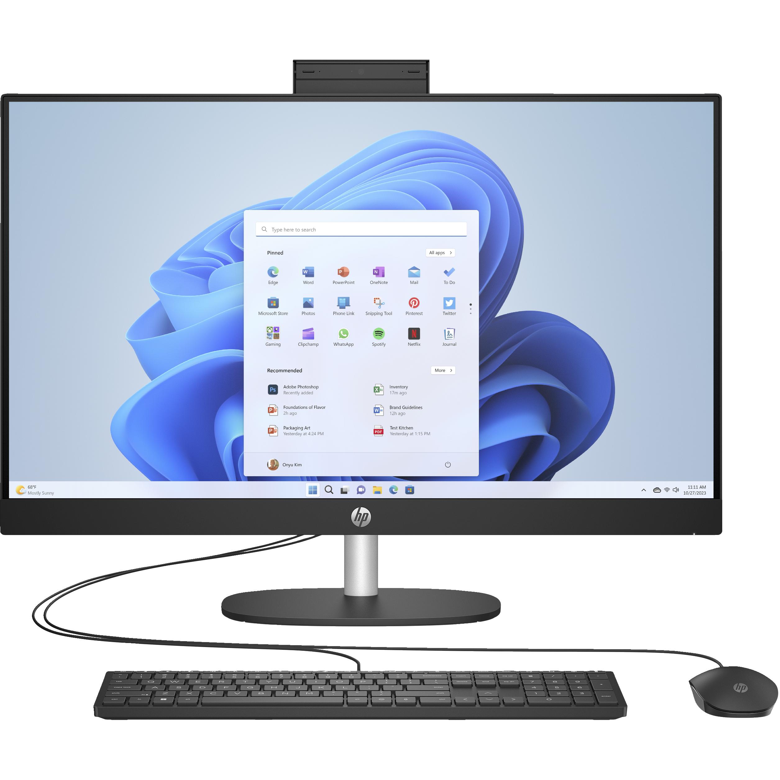 HP AIO 27-cr0002nc/27"" IPS FHD AG/Core i3-1315U/16GB/1TB SSD/Intel Graphics/4xUSB/1xHDMI/RJ45/WI (I