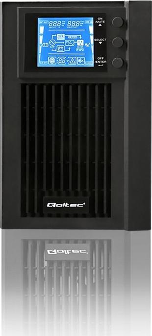 Immagine prodotto Qoltec 53042 Gruppo di continuità| On-line| Onda sinusoidale pura| 1kVA| (1000 VA, 800 W, Doppio convertitore online UPS)