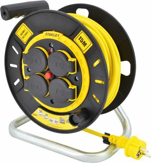 Produktbild Stanley REEL VERLÄNGERUNGSKABEL 15m 3x1.5mm 16A IP20 (15 m, 1.50 mm²)