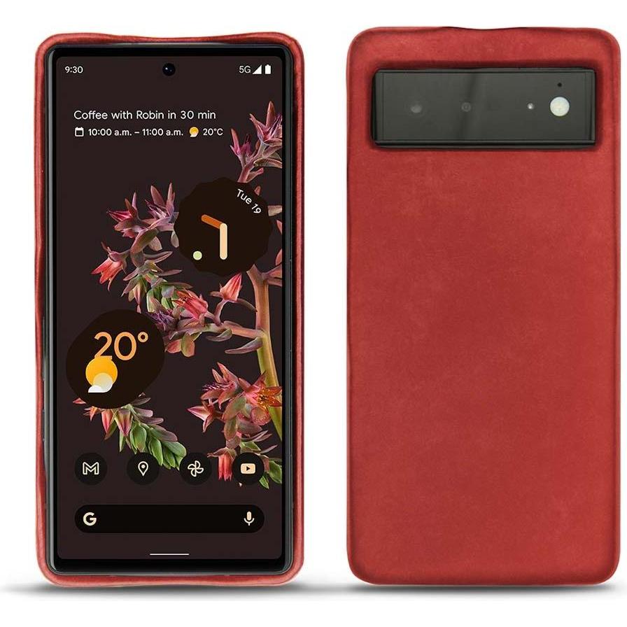 Thumbnail - Noreve Lederschutzhülle (Google Pixel 6), Smartphone Hülle, Rot