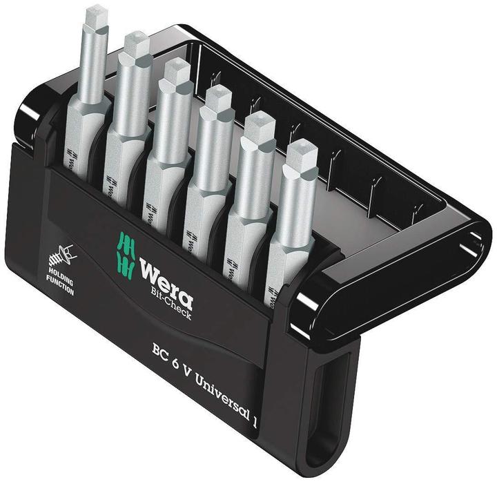 Wera Bitset 6 stuks Bit-Check 6 V (Vierkant stopcontact)