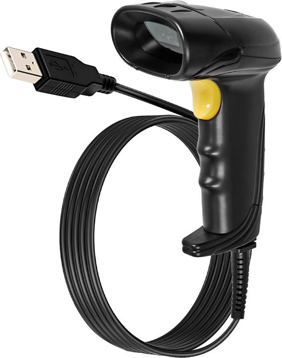 Produktbild Nedis Barcodescanner | CMOS | Kabelgebunden | 1D Linear / 2D/QR | Stromversorgung über USB | USB2.0 (1D-Barcodes, 2D-Barcodes, QR-Code)