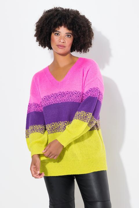 Produktbild Angel of Style Pullover, oversized, Colorbocking, Seitenschlitze (58)