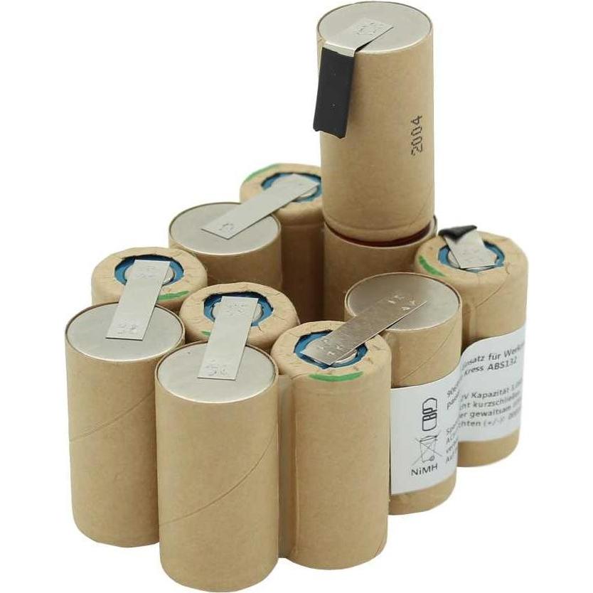 XCell Ersatz-Akku passend für Kress ABS132 13,2 Volt 2000mAh, NiMH Akkupack zum Selbsteinbau (1 Stk., 2000 mAh), Batteri...