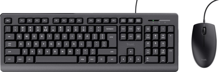 Trust Set Keyboard And Mouse Basics We (Eng. Int., Cable)