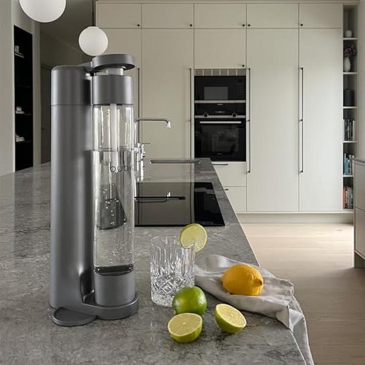 Actual product image Bubliq Matte grey drink carbonator
