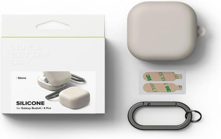 Produktbild Ringke - Silicone - Xiaomi Redmi Buds 4 Pro - Stone (Ladecase Hülle)