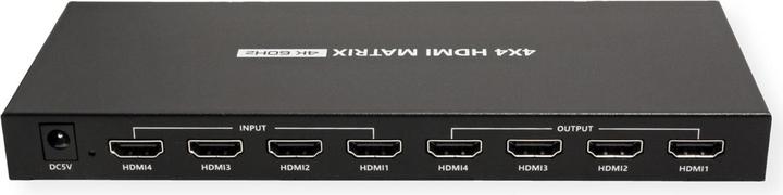 Actual product image Value HDMI 4x4 matrix switch, 4K60Hz