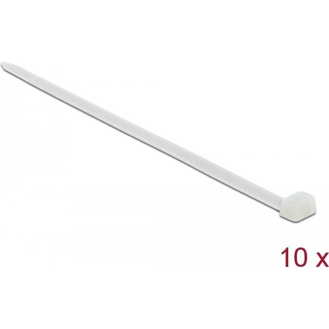 Delock, Kabelbinder, 19645 Kabelbinder Leiter-Kabelbinder Nylon (e) (800 mm, 10 Stk.)