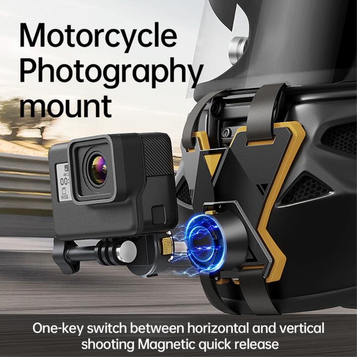 Image du produit Ueli Express Support de casque magnétique avec fermeture rapide (Hero 9 Noir, Hero 10 Noir, Hero 11 Noir, Hero 12 Noir, Hero 13 Noir)