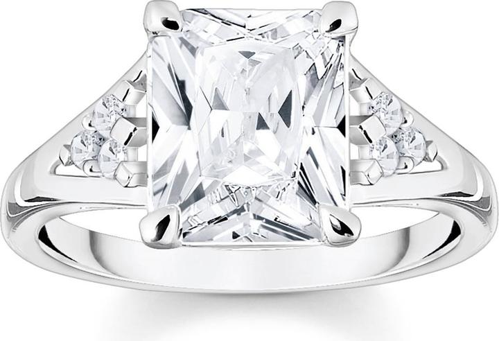 Immagine prodotto Thomas Sabo Anello pietra bianca argento (60, 925 Argento)